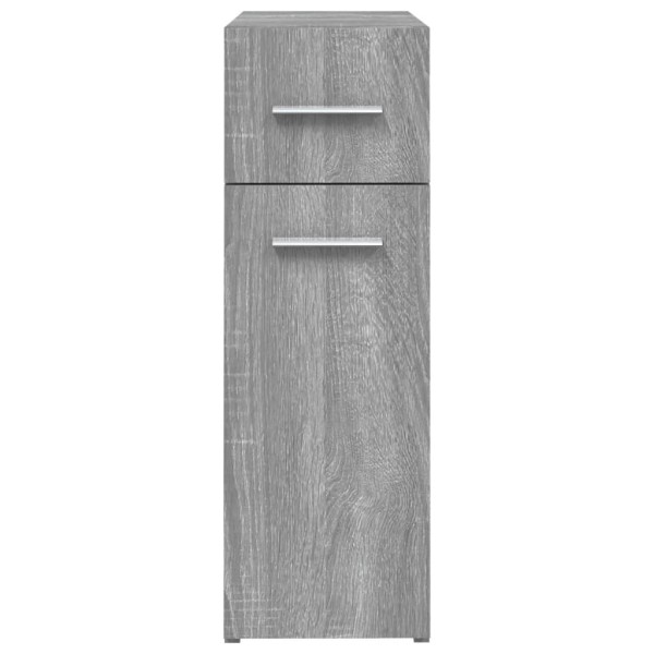 Armario botiquín madera contrachapada gris Sonoma 20x45,5x60cm