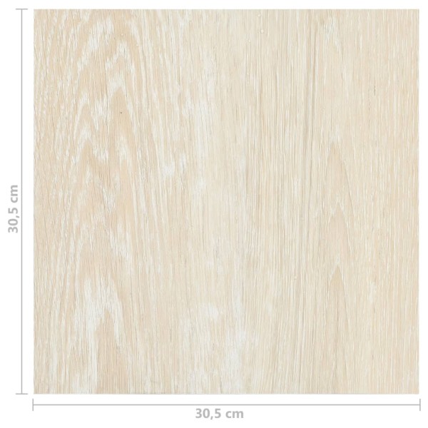 Tarimas autoadhesivas 20 unidades PVC 1,86 m² beige