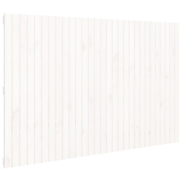 Cabecero de cama de pared madera maciza pino blanco 185x3x110cm