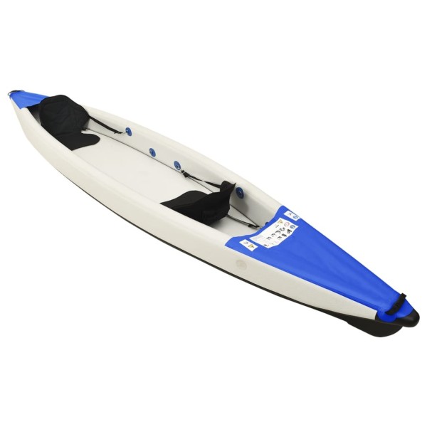 Kayak inflable poliéster azul 424x81x31 cm