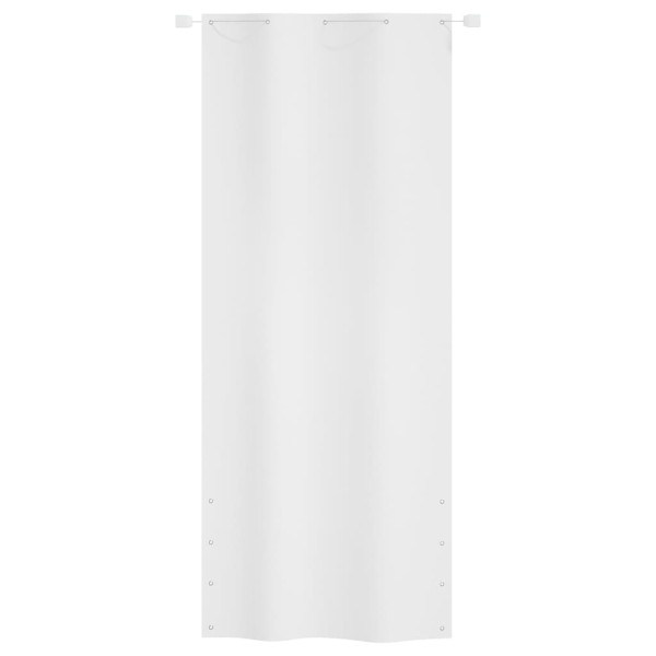 Toldo pantalla para balcón tela oxford blanco 100x240 cm