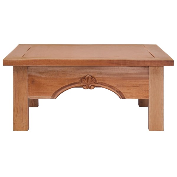 Mesa de centro de madera maciza caoba 68x68x30 cm