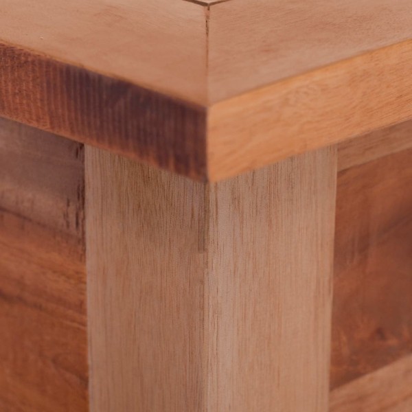 Mesa de centro de madera maciza caoba 68x68x30 cm