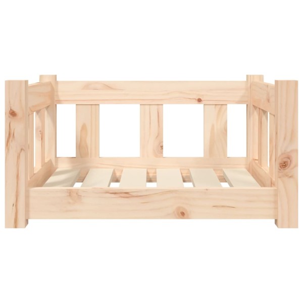 Cama para perros madera maciza de pino 55,5x45,5x28 cm