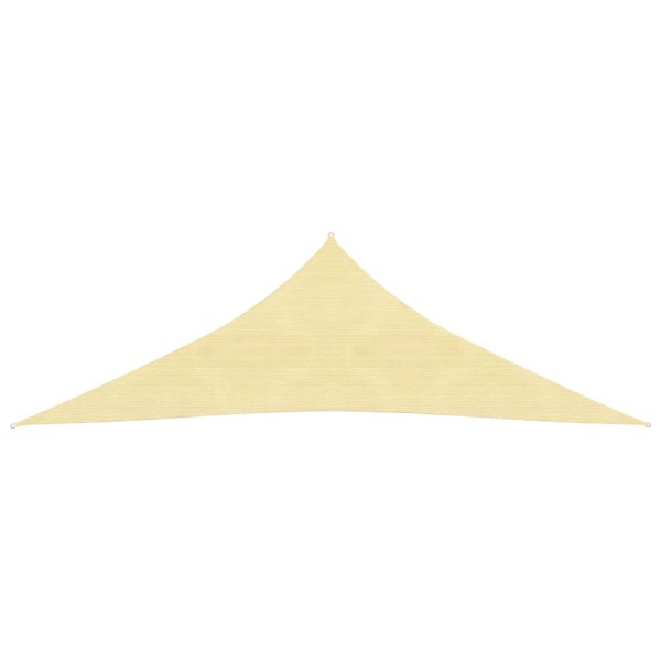 Toldo de vela beige HDPE 160 g/m² 2,5x2,5x3,5 m