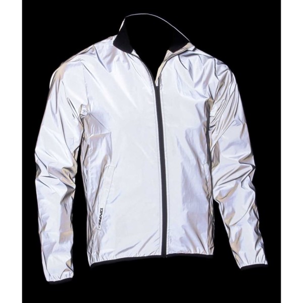 Avento Chaqueta de correr reflectante para hombre L 74RC-ZIL-L