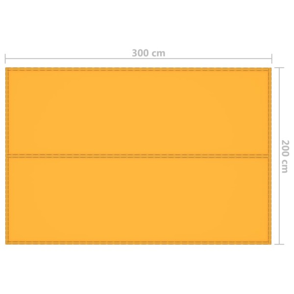 Toldo de jardín amarillo 3x2 m