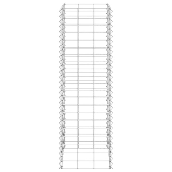 Arriates de gaviones 3 unidades hierro 30x30x100 cm