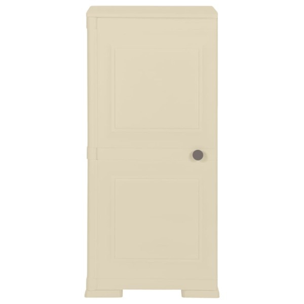 Armario de plástico diseño madera blanco angora 40x43x85,5 cm