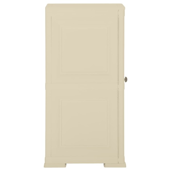 Armario de plástico diseño madera blanco angora 40x43x85,5 cm