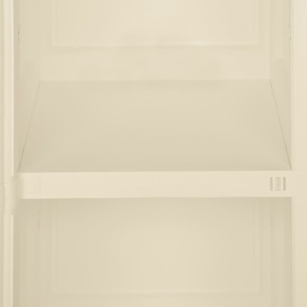 Armario de plástico diseño madera blanco angora 40x43x85,5 cm