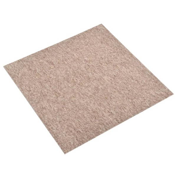 Baldosas de suelo de moqueta 20 uds 5 m² 50x50 cm beige