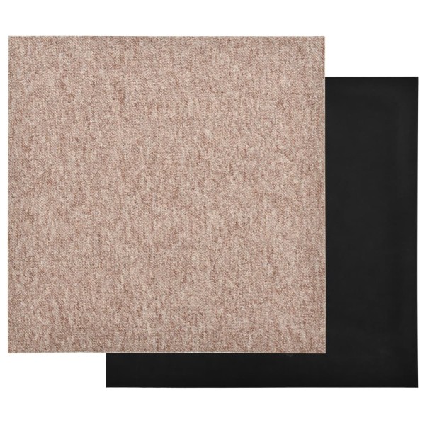 Baldosas de suelo de moqueta 20 uds 5 m² 50x50 cm beige