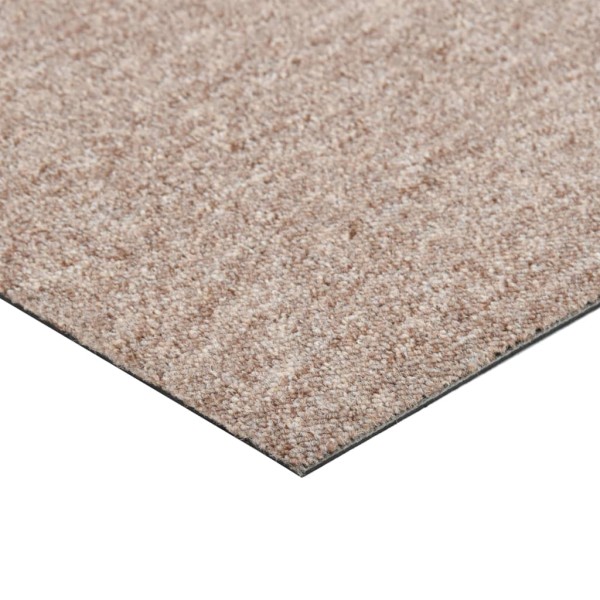 Baldosas de suelo de moqueta 20 uds 5 m² 50x50 cm beige