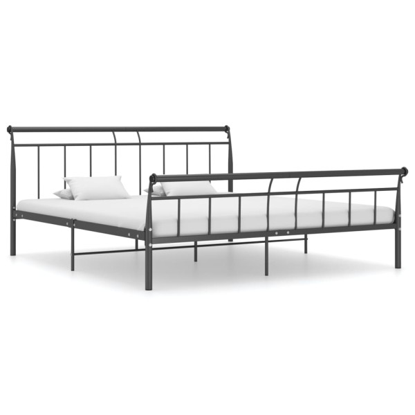 Estructura de cama de metal negro 200x200 cm