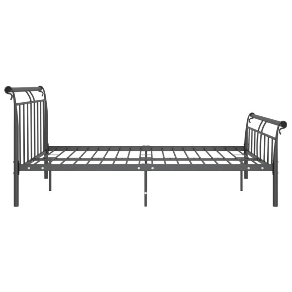 Estructura de cama de metal negro 200x200 cm