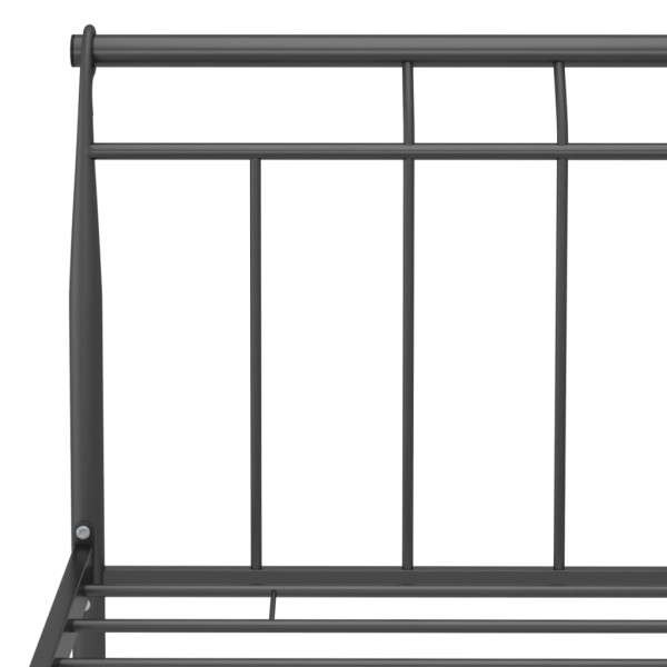 Estructura de cama de metal negro 200x200 cm