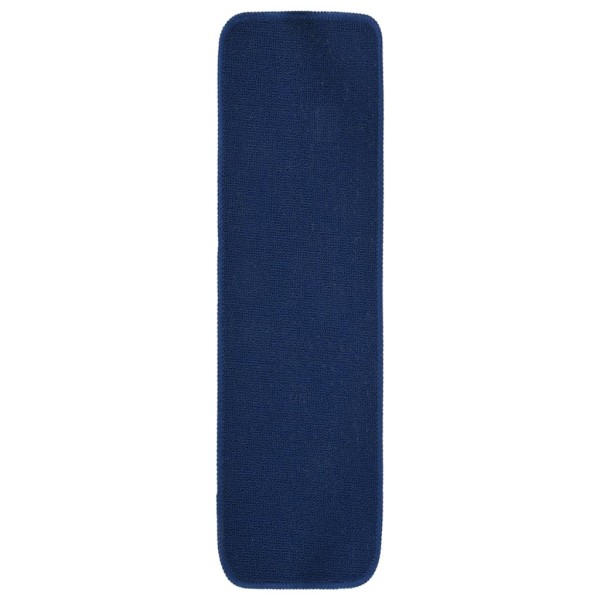 Alfombrilla de escalera 15 uds azul marino rectangular 75x20 cm