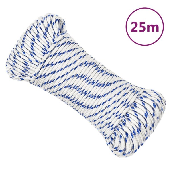 Cuerda de barco polipropileno blanco 4 mm 25 m