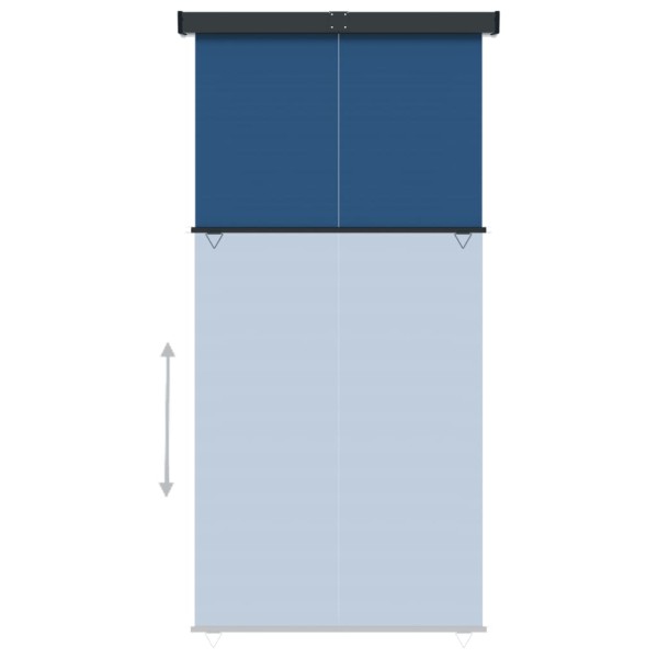 Toldo lateral de balcón azul 145x250 cm