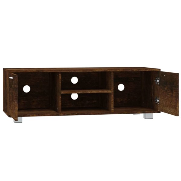 Mueble para TV madera contrachapada roble ahumado 120x40,5x35cm