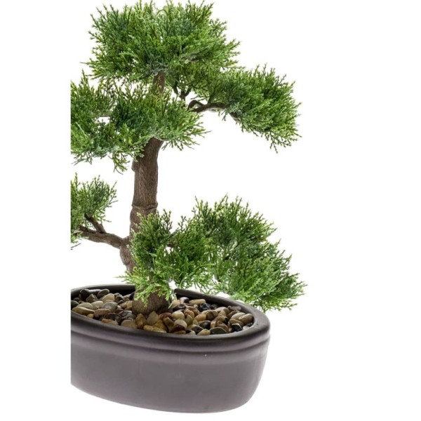 Esmeralda Bonsai cedro artificial verde 32 cm 420001