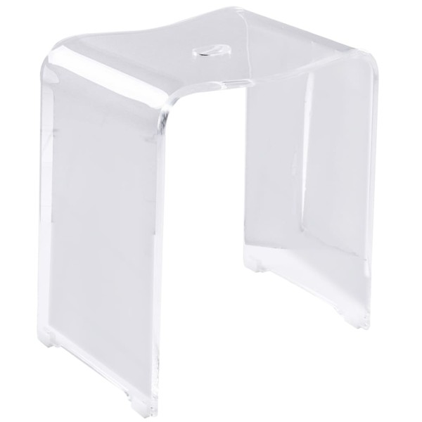 RIDDER Taburete de baño Trendy transparente