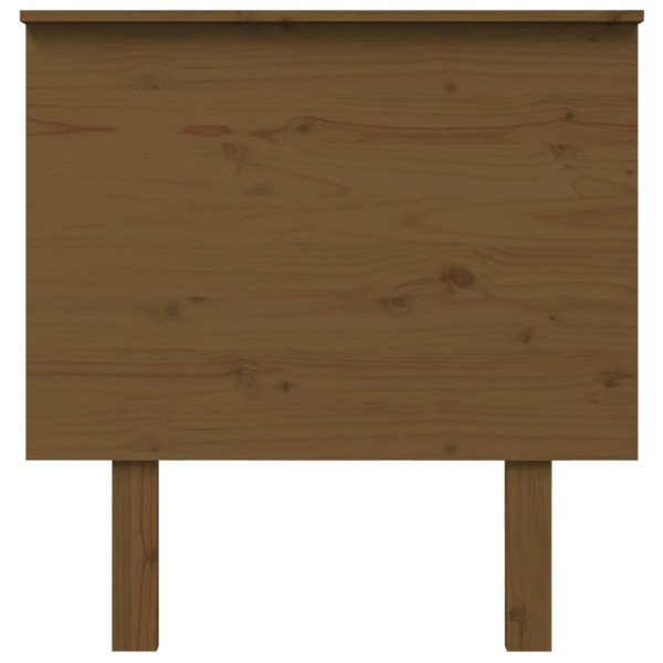 Cabecero de cama madera maciza de pino marrón miel 79x6x82,5 cm