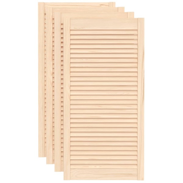 Puerta de armario de lamas 4 uds madera de pino 99,3x49,4 cm