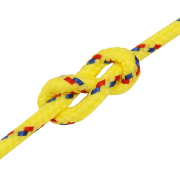 Cuerda de barco polipropileno amarillo 4 mm 50 m