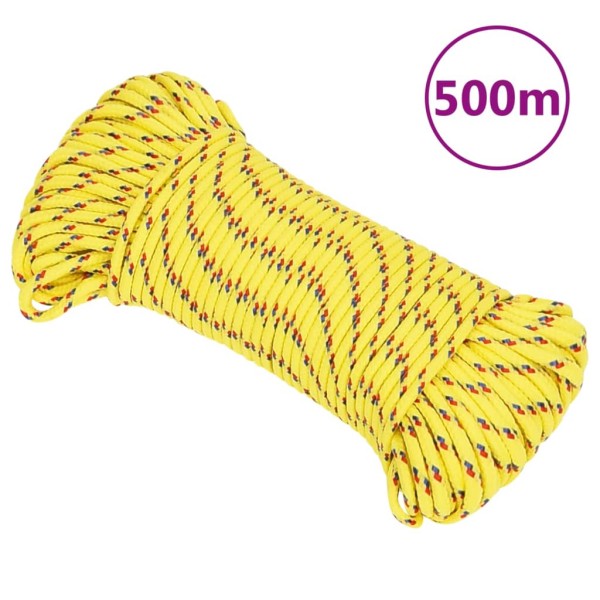 Cuerda de barco polipropileno amarillo 3 mm 500 m