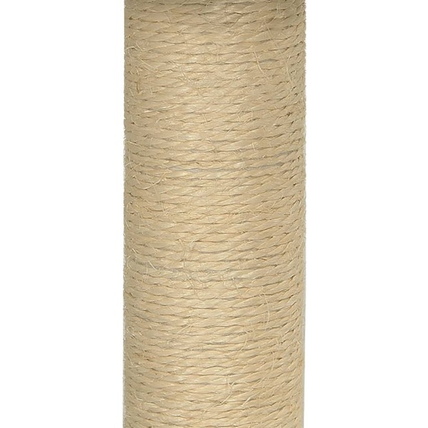 Rascador para gatos con poste de sisal gris oscuro 74 cm