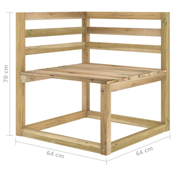 Juego de muebles de jardín 6 piezas con cojines verde lima