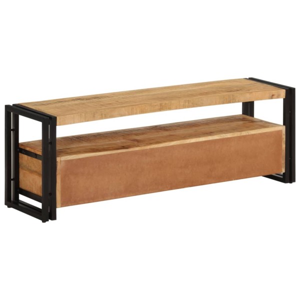 Mueble de TV madera maciza de mango 120x30x40 cm