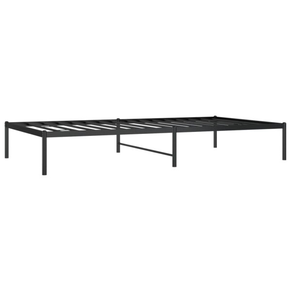 Estructura de cama de metal negro 107x203 cm