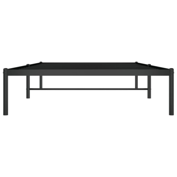 Estructura de cama de metal negro 107x203 cm