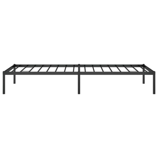 Estructura de cama de metal negro 80x200 cm