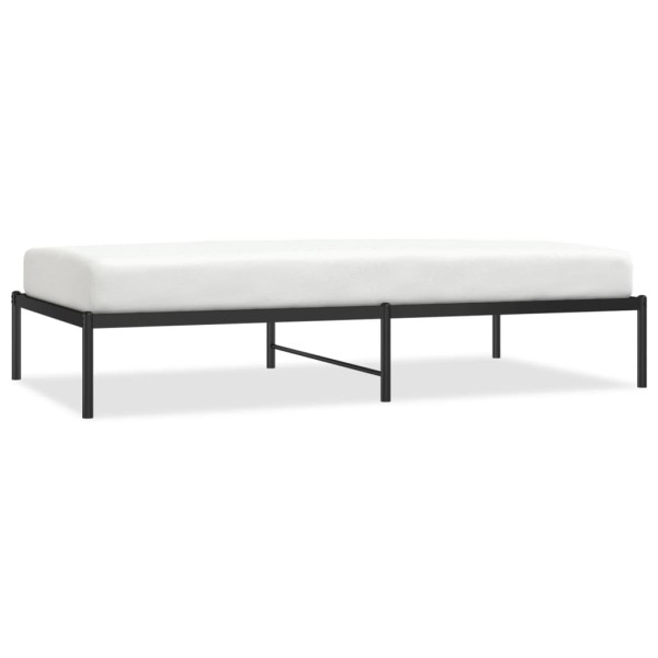 Estructura de cama metal negro 100x190 cm