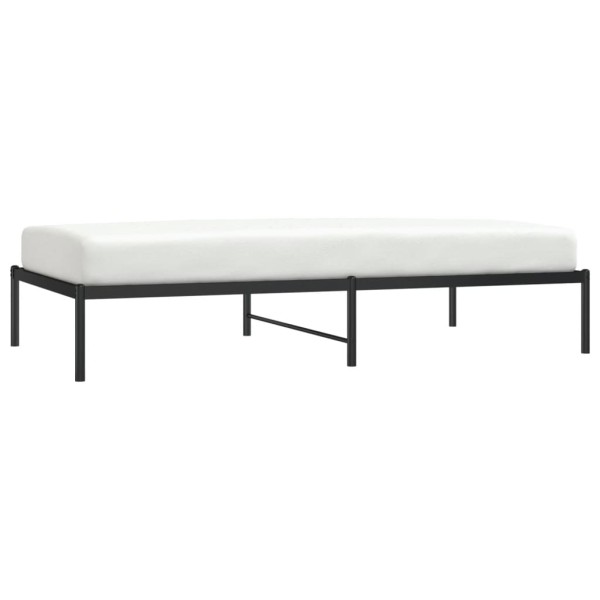 Estructura de cama metal negro 100x190 cm