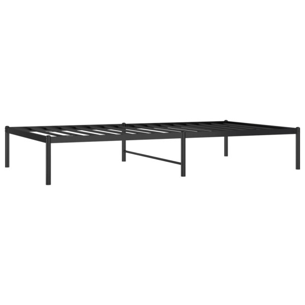 Estructura de cama metal negro 100x190 cm