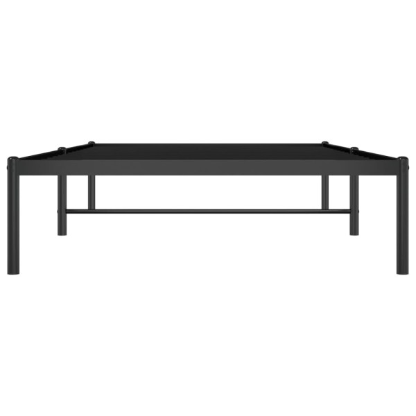 Estructura de cama metal negro 100x190 cm