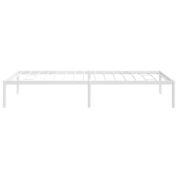 Estructura de cama de metal blanca 90x190 cm