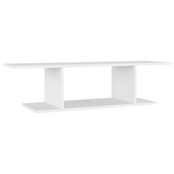 Mueble de pared para TV blanco 103x30x26,5 cm