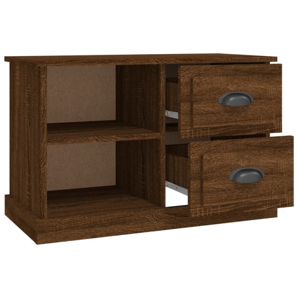 Mueble de TV madera contrachapada roble marrón 73x35,5x47,5 cm