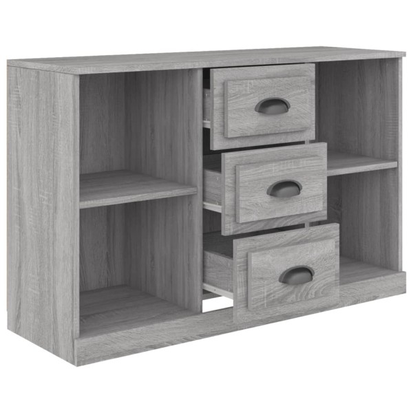 Aparador de madera contrachapada gris Sonoma 104,5x35,5x67,5 cm