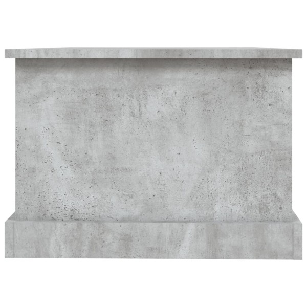 Mesa de centro madera contrachapada gris hormigón 90x50x35 cm