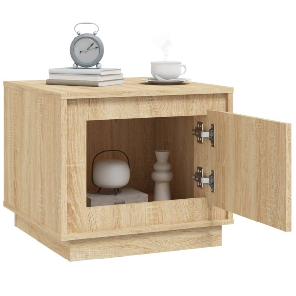 Mesa de centro madera contrachapada roble Sonoma 51x50x44 cm