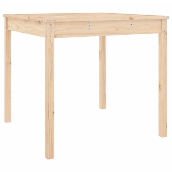 Mesa de jardín madera maciza de pino 82,5x82,5x76 cm