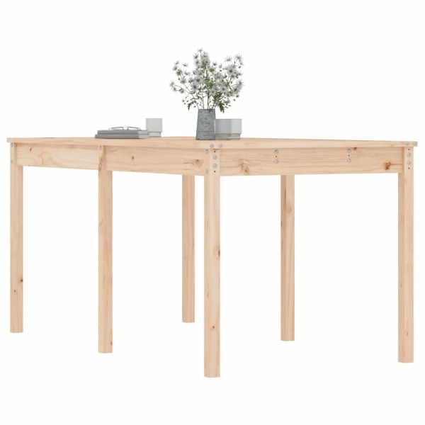 Mesa de jardín madera maciza de pino 159,5x82,5x76 cm