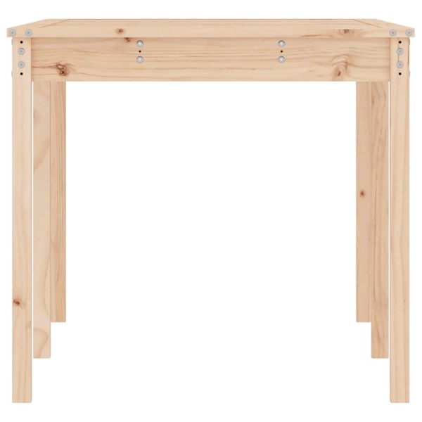 Mesa de jardín madera maciza de pino 159,5x82,5x76 cm